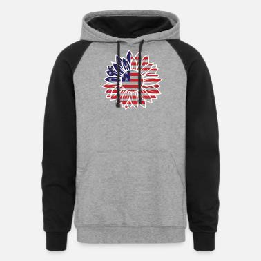 red white and blue sweatshirt